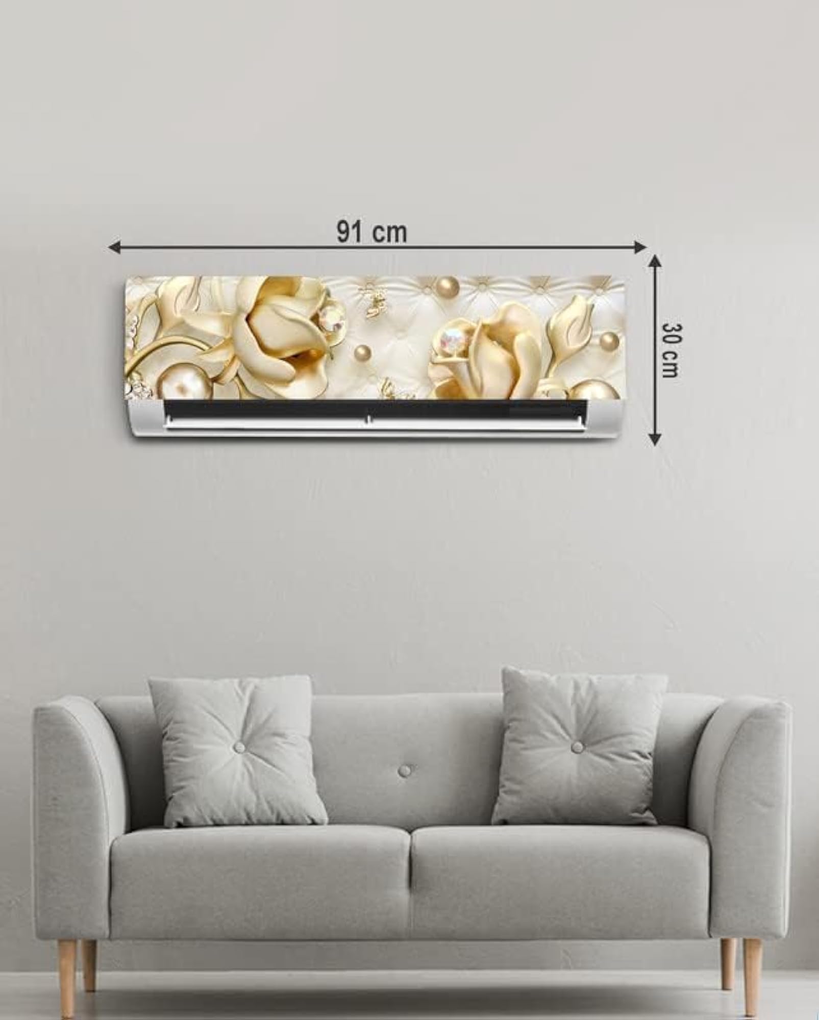 Decorative Flower AC Sticker